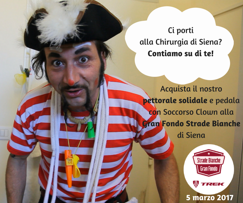 Ultimi 2 #pettorali per <a href="/StradeBianche/">Strade Bianche</a> Iscriviti con <a href="/SoccorsoClown/">Soccorso Clown Onlus</a> e il 5 marzo regala un #sorriso ai #bambini ricoverati #Siena