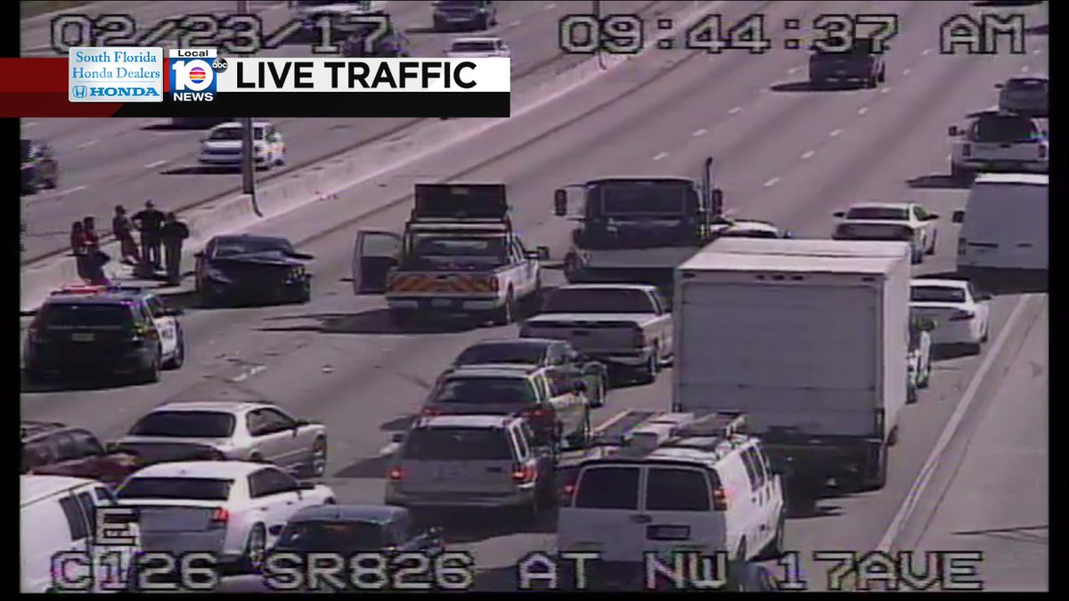 Crash on SR-826 EB at NW 17th Ave #traffic https://t.co/YcBkKkAw1f