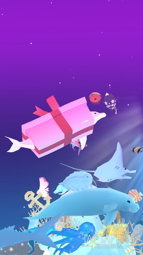 私のギフトボックス イルカ:) 
#taptapfish
Download: onelink.to/jhe4sh