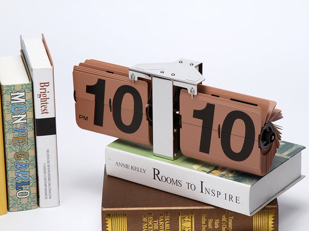 Gear Operated; Quartz Movement; Time Adjustment. A fantastic Retro Flip Down Clock - #ToYearnFor bit.ly/2mgklBu