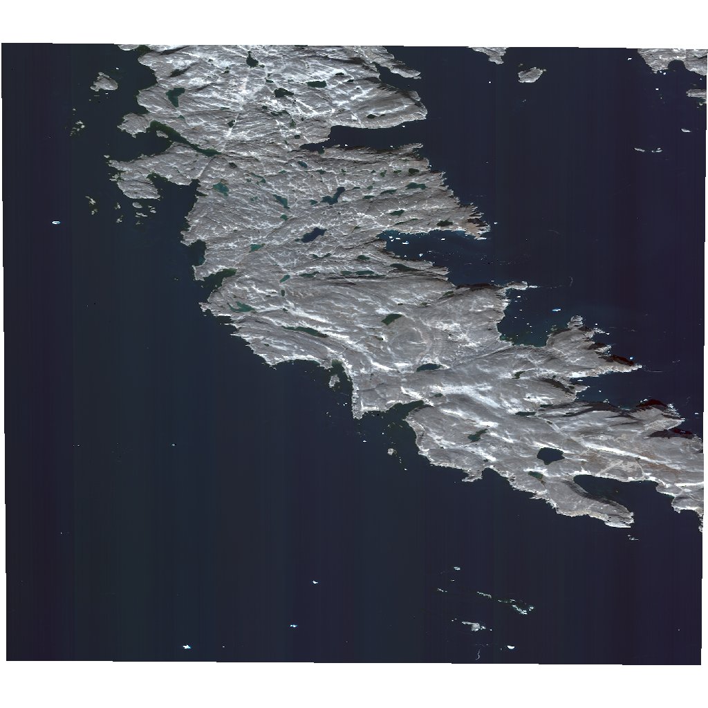 pacgeo's tweet image. Brevoort Island, Nunavut . Taken by @DigitalGlobe  #WorldView2 on 14 Sep 2016