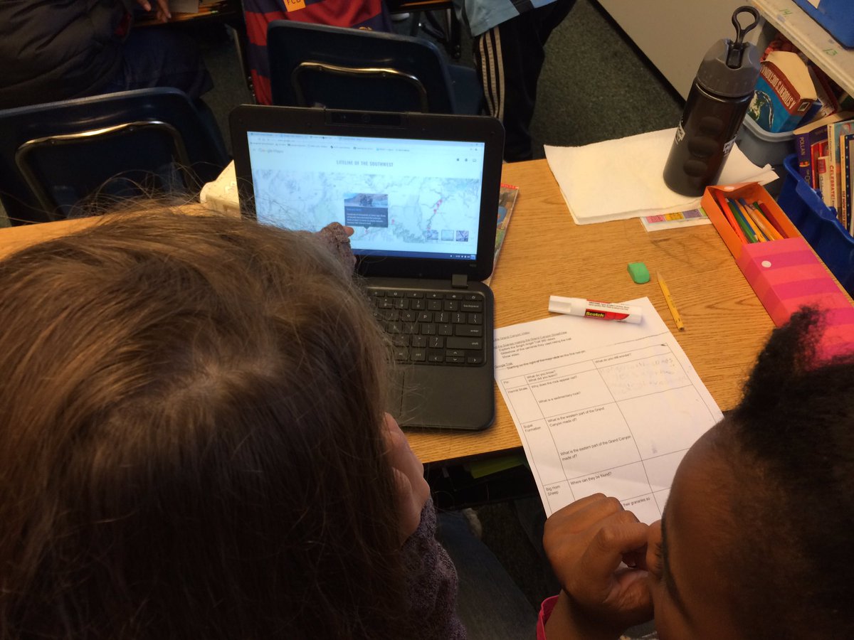 sorensen_acs's tweet photo. #DLDay @mrbrown_acs Ss exploring erosion and rock formation w @googlemaps Grand Canyon Trek. https://t.co/IjrPaZbPjf