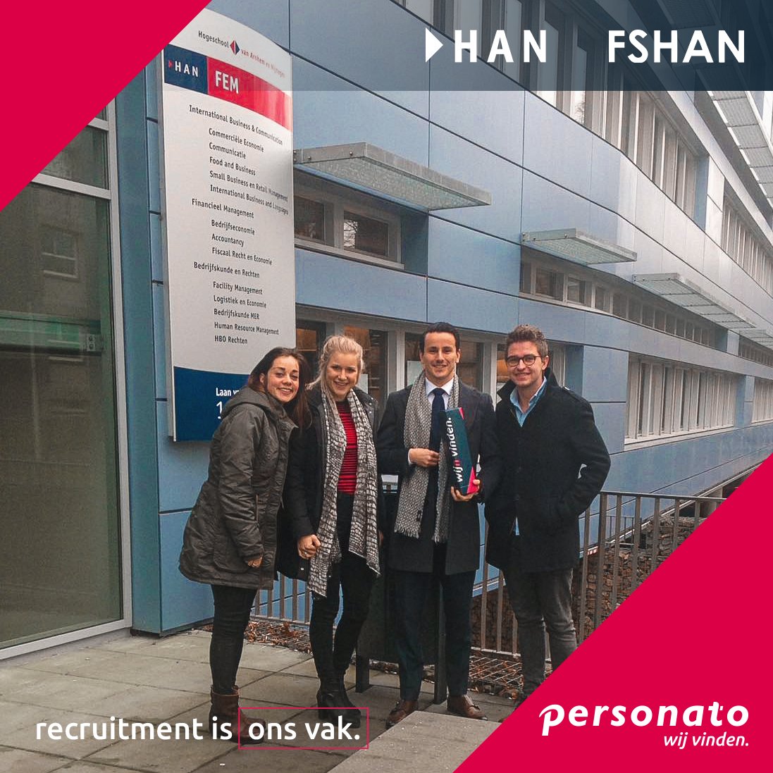 FemkeFinK's tweet photo. De samenwerking tussen @Personato en @HANFEM is officieel! Trots op het feit dat we waarde kunnen leveren aan deze high potentials. https://t.co/55Quky4kmK
