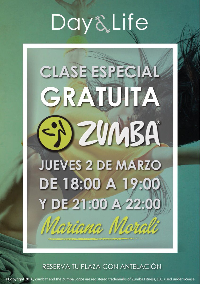 DayandLifeM's tweet photo. Clase #gratuita de #zumba jueves 2 de Marzo https://t.co/LOMU7qvutr