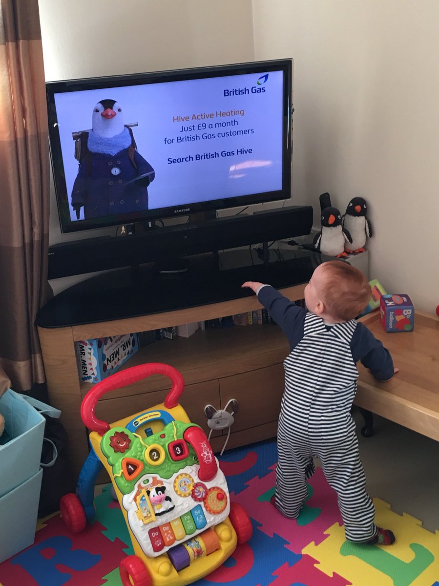 nblu's tweet photo. @britishgas my son loves your adverts featuring Wilber. He stops what he is doing to watch them every time. https://t.co/phfYiXF7EC