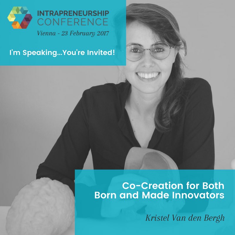 Materialise born innovator! Excited to share our co-creation stories with an inspiring group of intrapreneurs! #IntraCnf #materialise