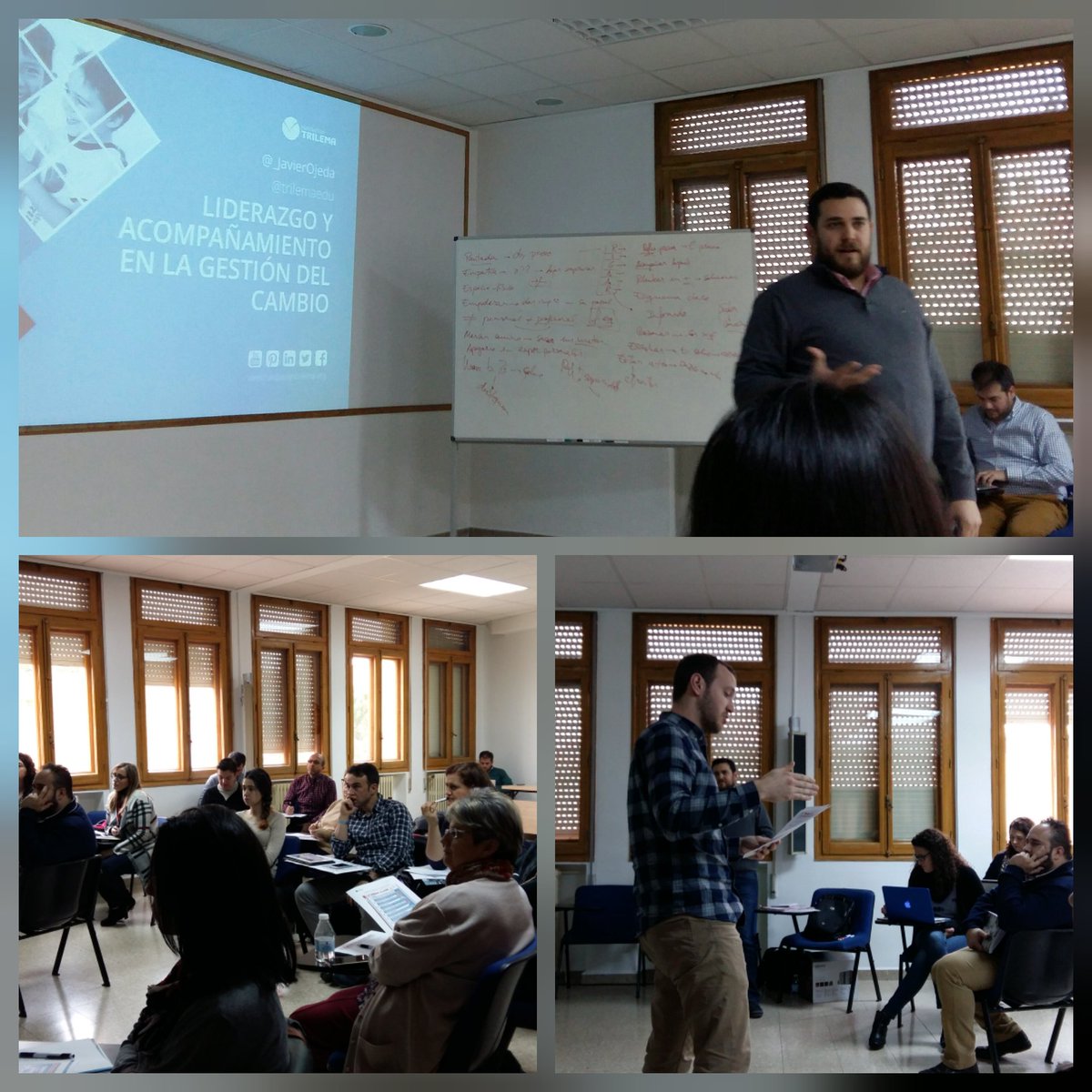 cristina_mm73's tweet photo. IV jornada curso de #liderazgo con directivos. ¿Qué aspectos debemos tener en cuenta en #Labuenaclase ? Analizamos paso a paso @trilemaedu https://t.co/mhJe2I6Kfs