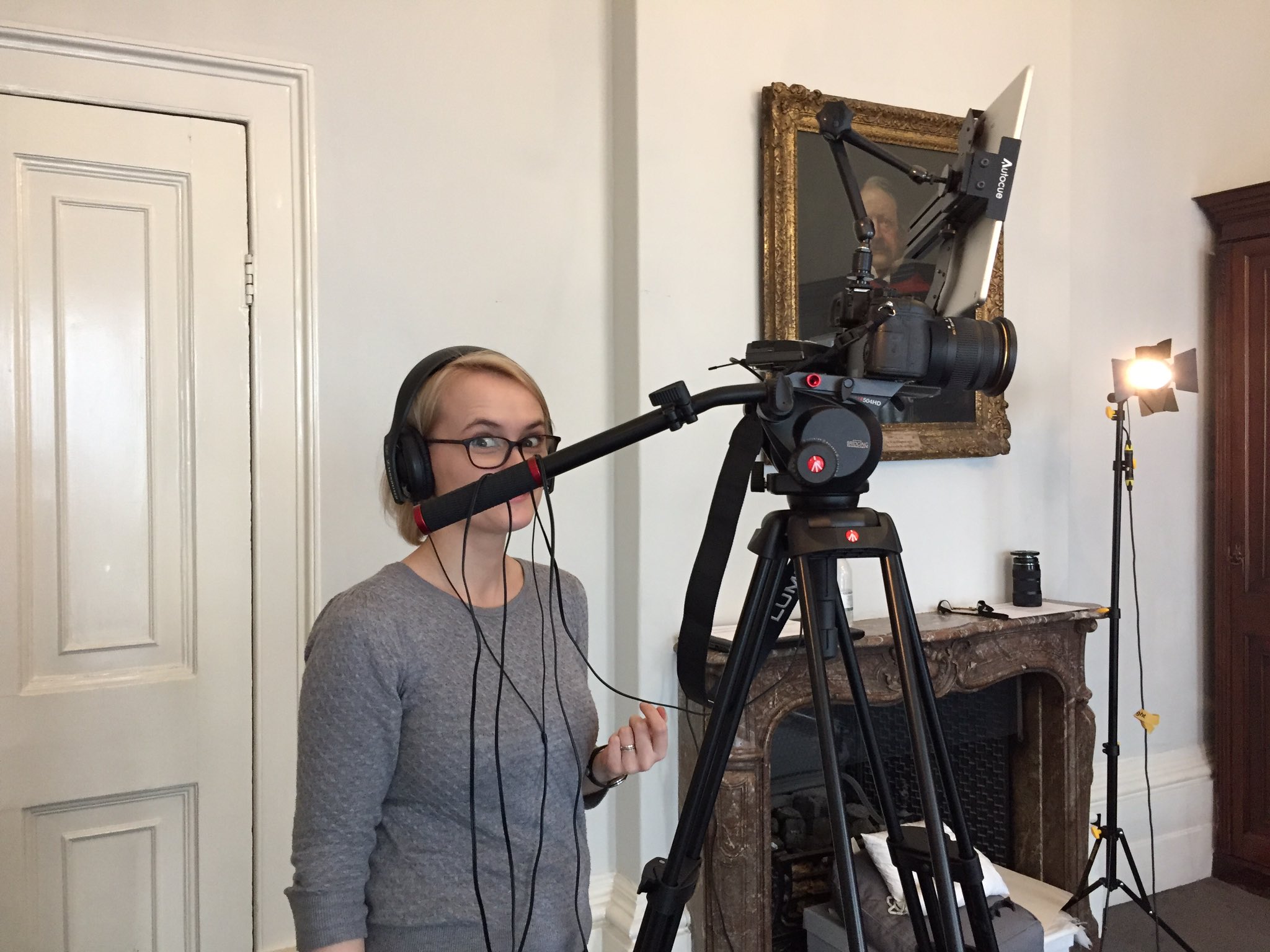 Prof Sharon Ruston Filming The Forthcoming Humphry Davy Mooc In The Royal Institution Ri Science This Week