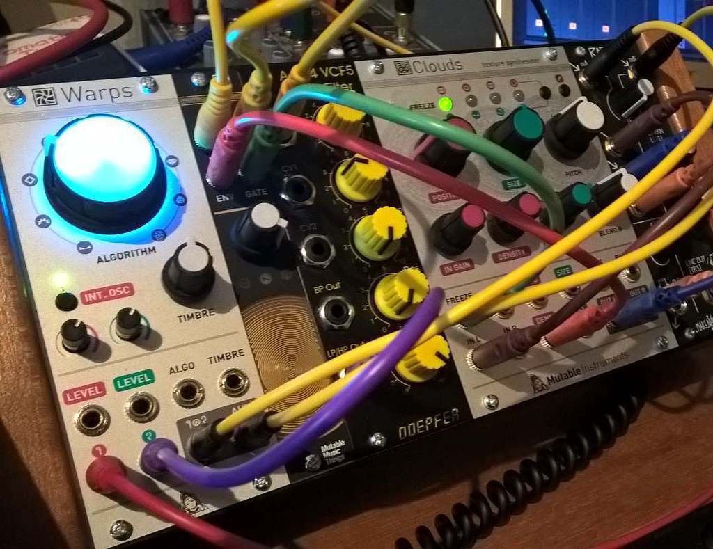Talvihorros's tweet photo. Finally settled on my small, two input processing #eurorack case for Saturdays gig. #mutab… https://t.co/iyDqBk6kjf https://t.co/AQNdP2n8hm