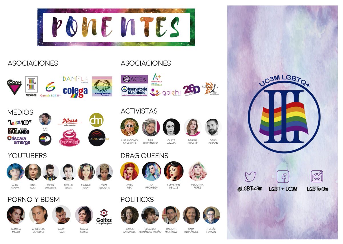 Amanda_Ca's tweet photo. Nos vemos esta tarde en la Semana de la Diversidad de @LGBTuc3m para hablar sobre Bisexualidad y del año #2016Bisexual En la @uc3m https://t.co/d8lf08xFhI