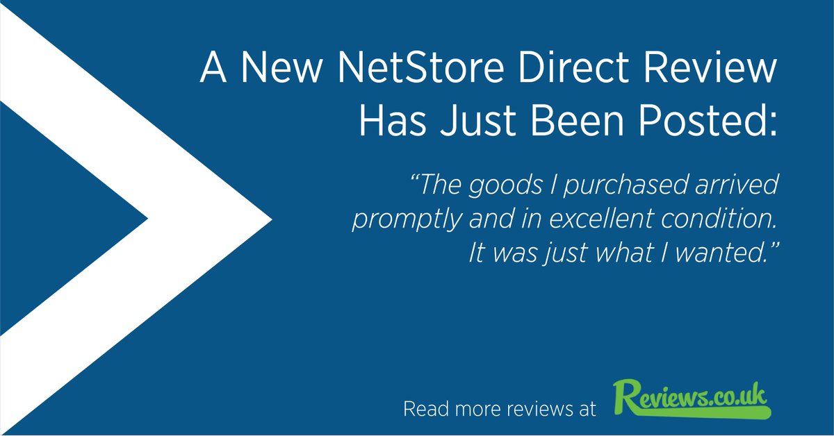 A new 5 star review has been posted for NetStore Direct, check it out: reviews.co.uk/company-rev…/store/netstore-direct #Tech #CustomerService