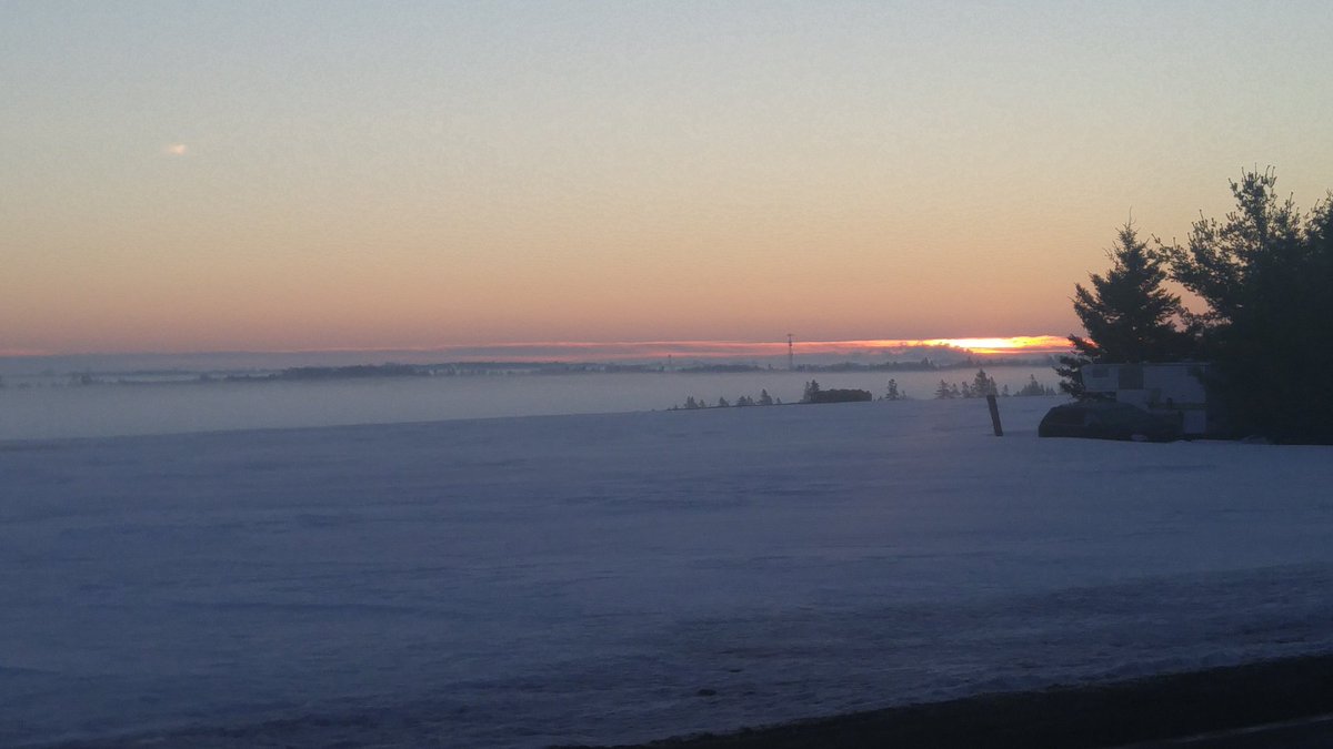 Beautiful February day on #PEI pls use caution on your travels this am. Fog is heavy, slow &amp; steady! #drivesafe don't #text &amp; drive, #EMS