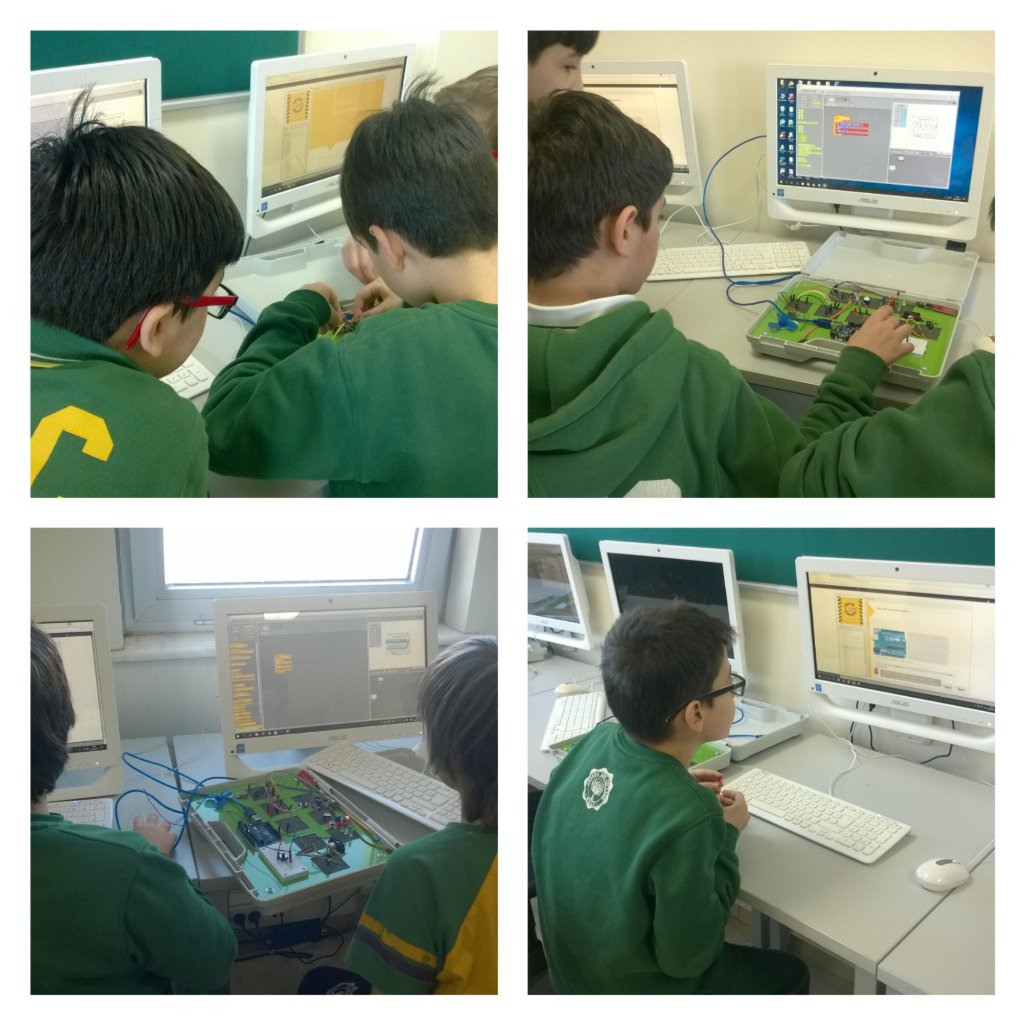 5 ve 6. Sınıflar Maker Kulübü Robotik çalışmalarına başladı. <a href="/ABCMakers/">ABC Makers & Robotics</a> #arduino #robotic #programming