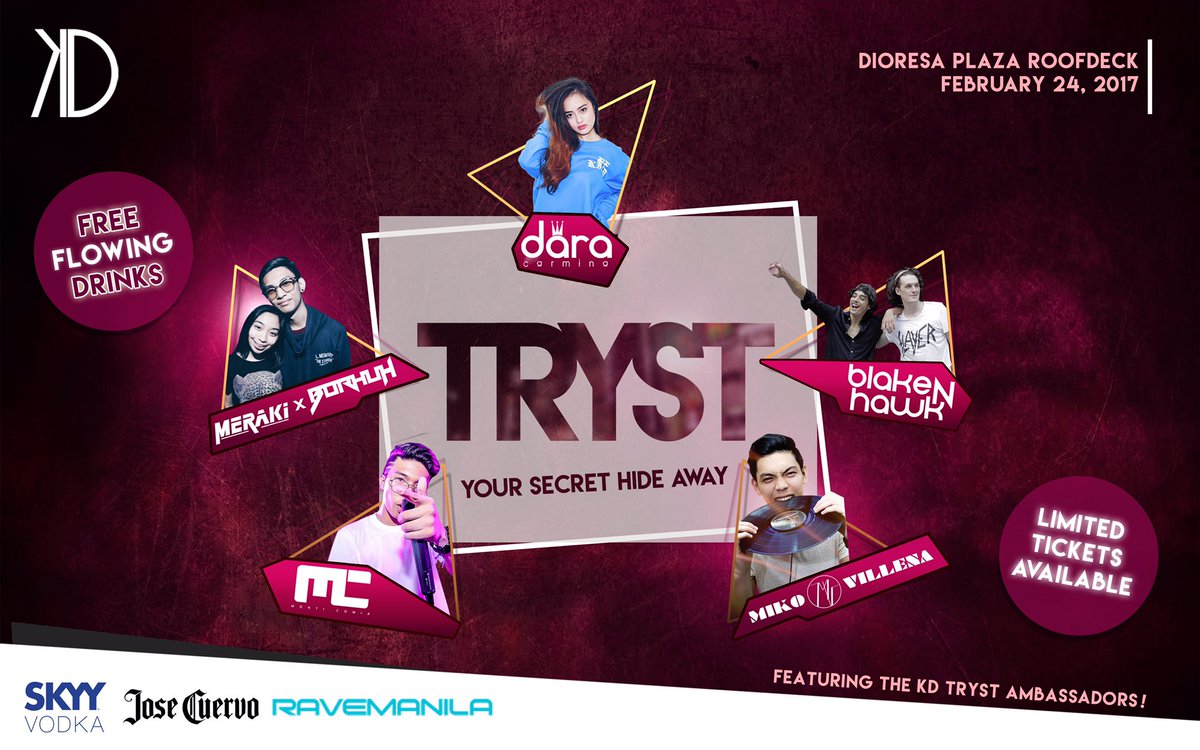 knockdownevents's tweet photo. Get ready for another wild night! See you guys tom! β€οΈπ #KDTryst https://t.co/XWfQnrtZSg