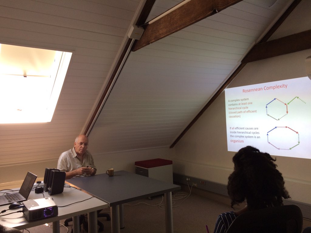 CST_SU's tweet photo. @JannieHofmeyr is presenting on Sustainable Organisation: Lessons from the living cell. #anticipatorysystems #CLEFsystems #biocomplexity https://t.co/XumdLpcHfP