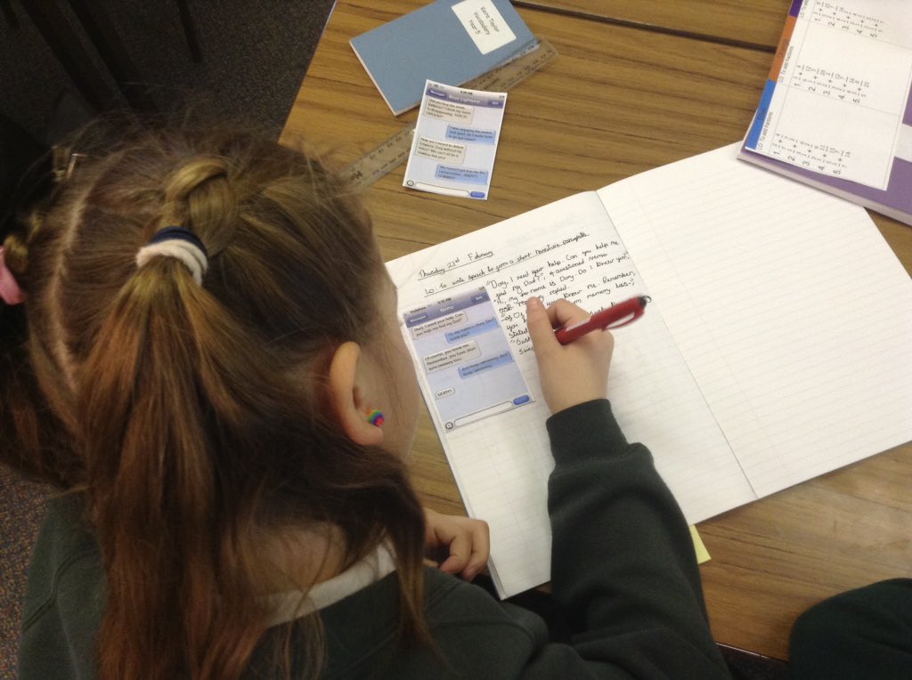 year6wea's tweet photo. We are using text messages to help us write direct speech today. https://t.co/x22f57HNVV