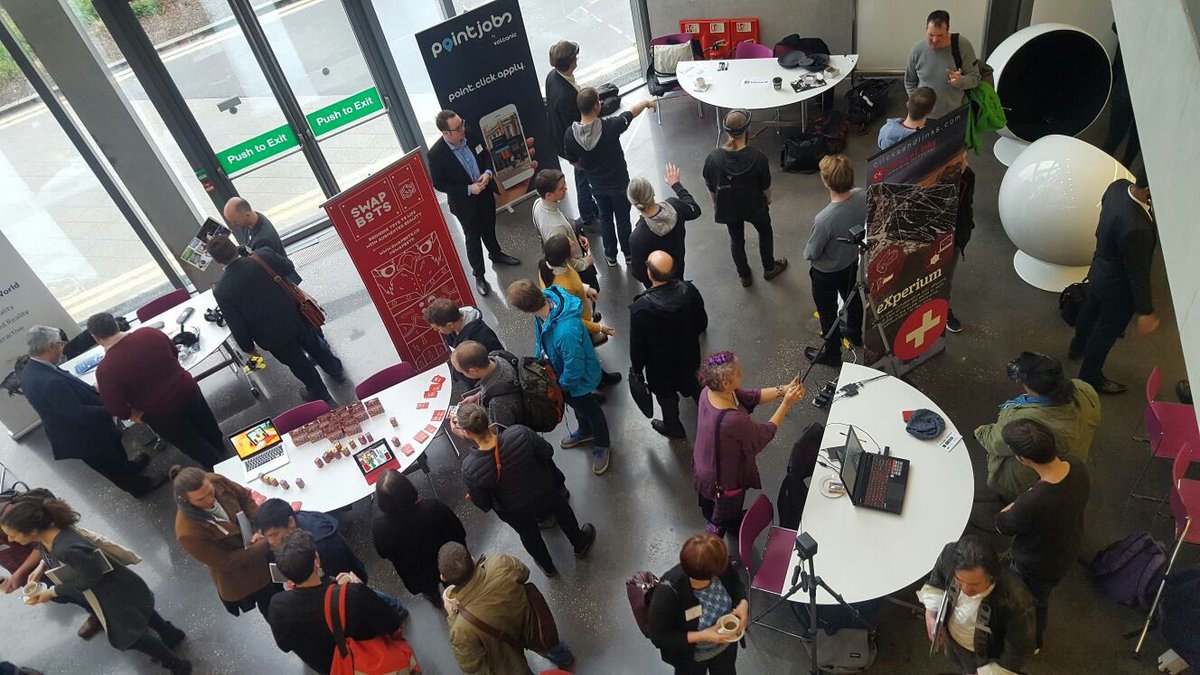 CreativeARVRhub's tweet image. Great to see everyone enjoying our fantastic exhibitors! #ARVRManchester #conference
