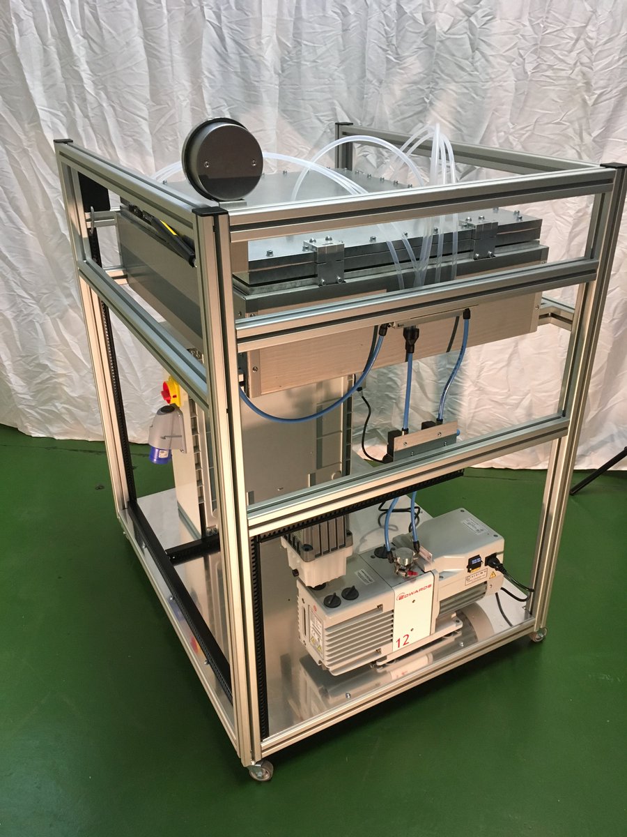 EetsLtd's tweet photo. Customised #SolarResearch #PVLaminator manufactured to order for a client in Germany. Onsite training was provided. 
https://t.co/oaKYI61X7P https://t.co/JdkxaNtDga