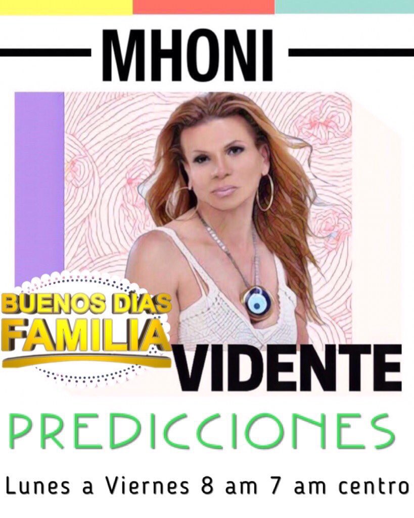 GraciasMhoni's tweet photo. #GozoCadaQue Veo las #Predicciones2017 con @mhonividente #BuenosDiasFamiliaMhoni @BuenosDiasFam @estrellatv @ClubMhoniFans @SoyJuanAlberto 😍 https://t.co/vhIhrEA7P9