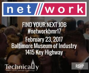 TechnicallyBMR's tweet photo. Today's the day! Come out to #NetworkBmr17, our #techjobfair. Mingle with fellow technologists + find your next gig! https://t.co/ni3DnMoeTz https://t.co/28tfdWJvXY