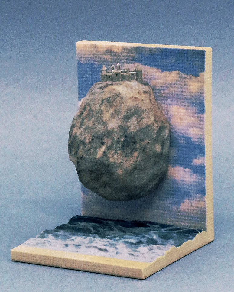 buy3d_bcn's tweet photo. One more Magritte! :) "The Castle of the Pyrenees", in all its 3D glory. As usual, printed… https://t.co/A6ENhyJbDP https://t.co/qjJOofaGs4