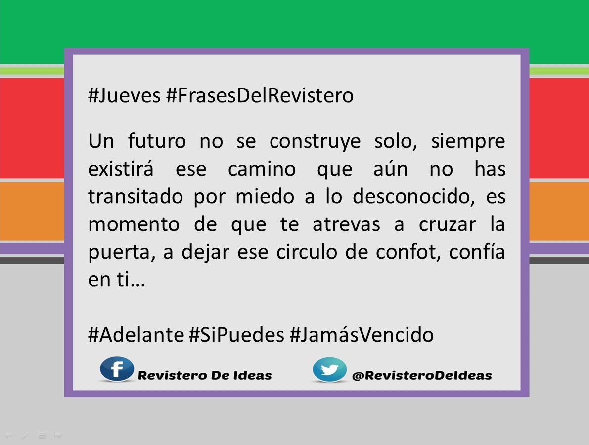 revisterodeidea's tweet photo. #FraseDelJueves https://t.co/Hx7WKHHYty