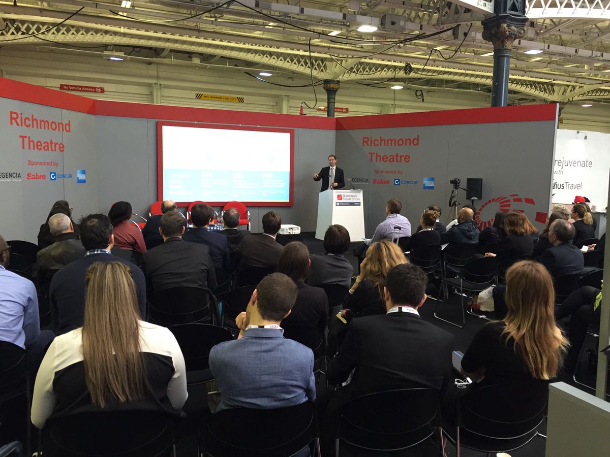 The room is packed @BTShowlondon <a href="/tvptdigital/">Travelport Digital</a> session. Come down to the Richmond Theatre. #btshow #TTEShow #travelportdigital #travelport