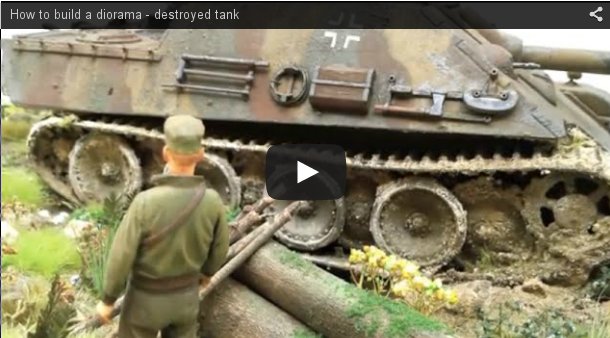 PlaMoWorld's tweet photo. #HowTo build a #diorama representing a #scalemodel #DestroyedTank in this video #tutorial.https://t.co/4lzJxSsrar https://t.co/RlNQzBL2aG