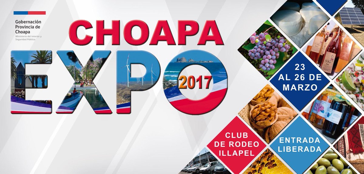 Ven a participar de ExpoChoapa 2017 desde el 23 al 26 de Marzo en el Club de Rodeo de Illapel. expochoapa.cl
