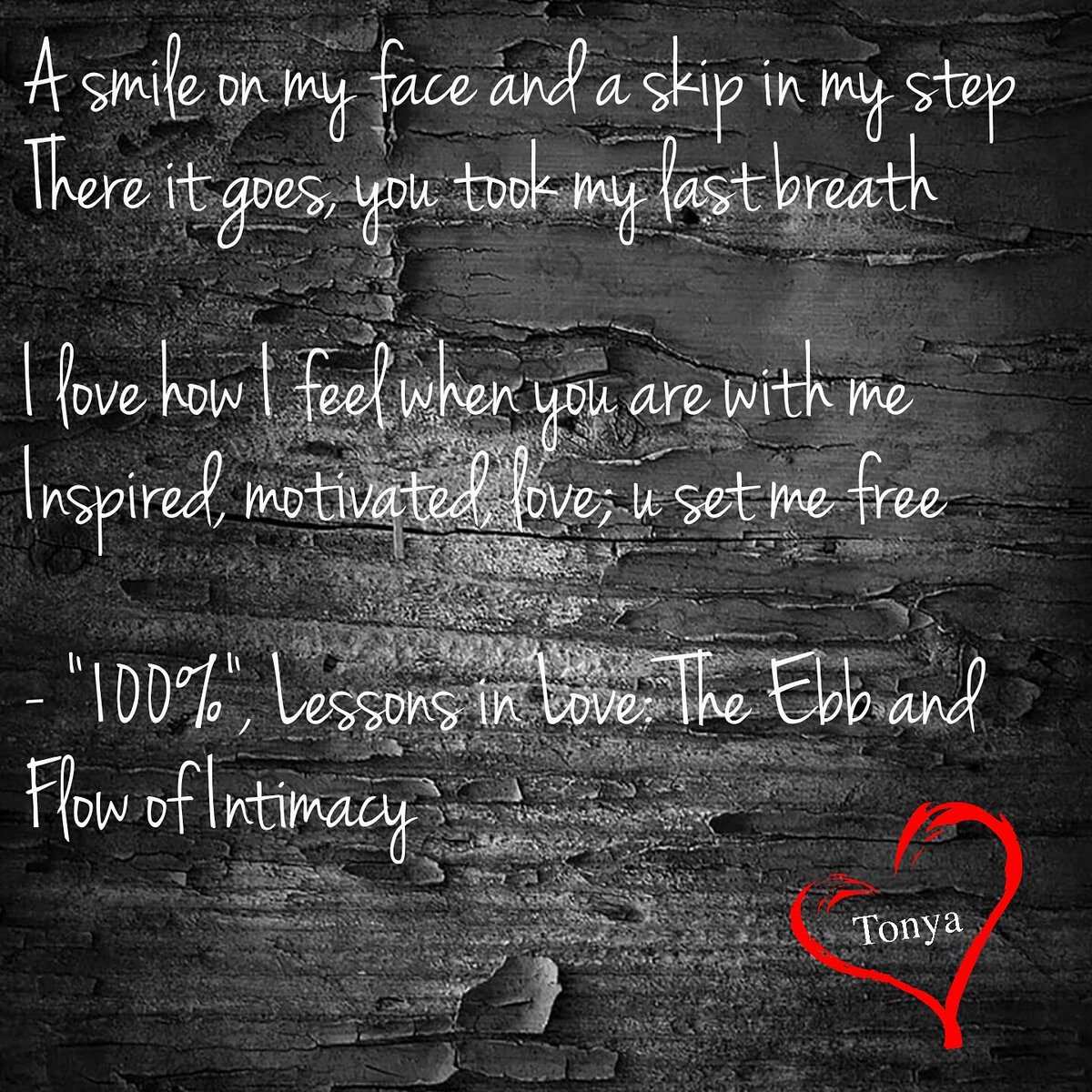 LessonsLoveBook's tweet image. An excerpt from "100%". That skip in your step..is crucial. ❤💃#LessonsInLoveBook #poet #community #writer #new #book #poetry #emotional #100
