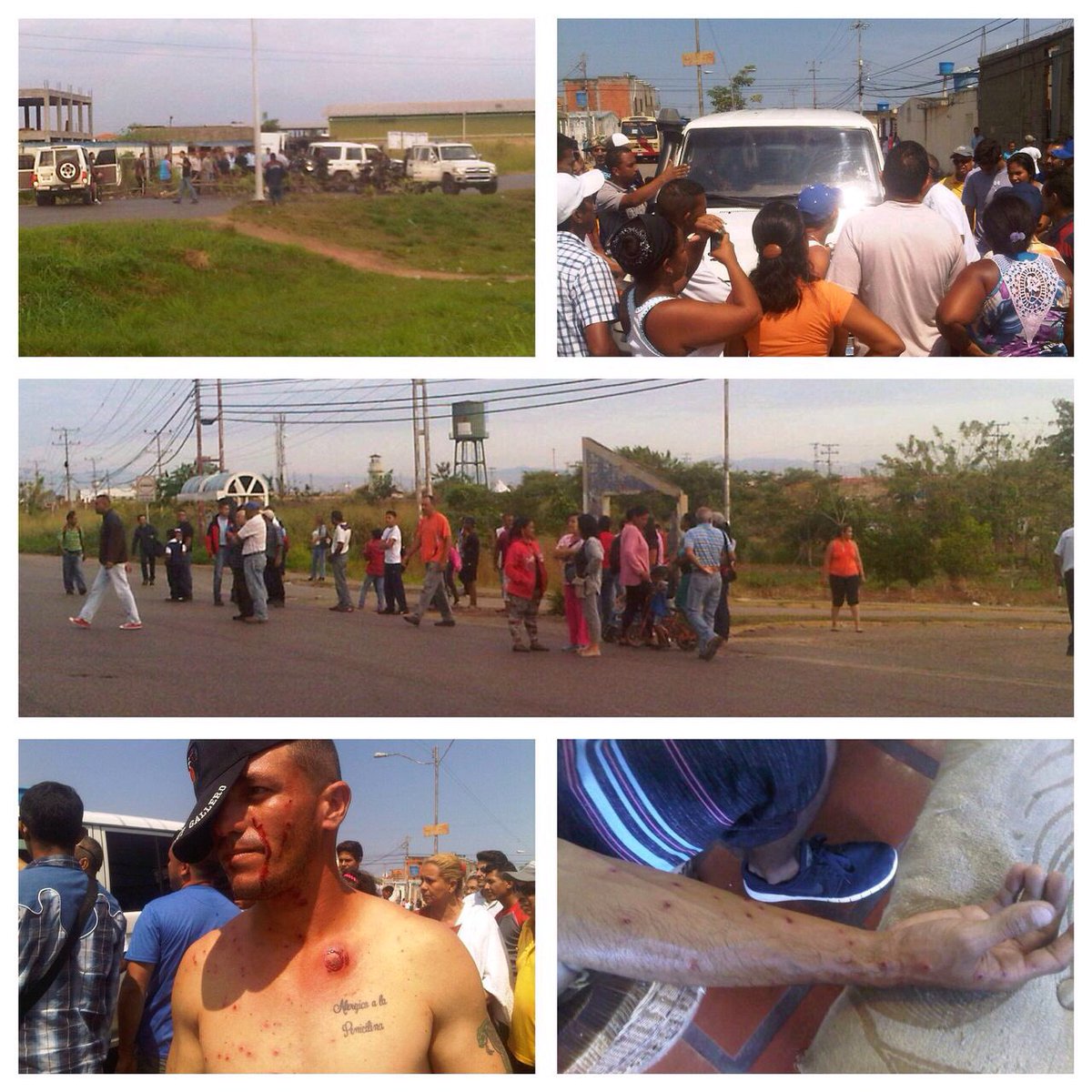 MariaGMonagas's tweet photo. Mis vecinos de La Llovizna #Maturin fueron fuertemente reprimidos el día de ayer, cuando solo exigían AGUA. Un derecho humano! https://t.co/ylKvfhC3hb