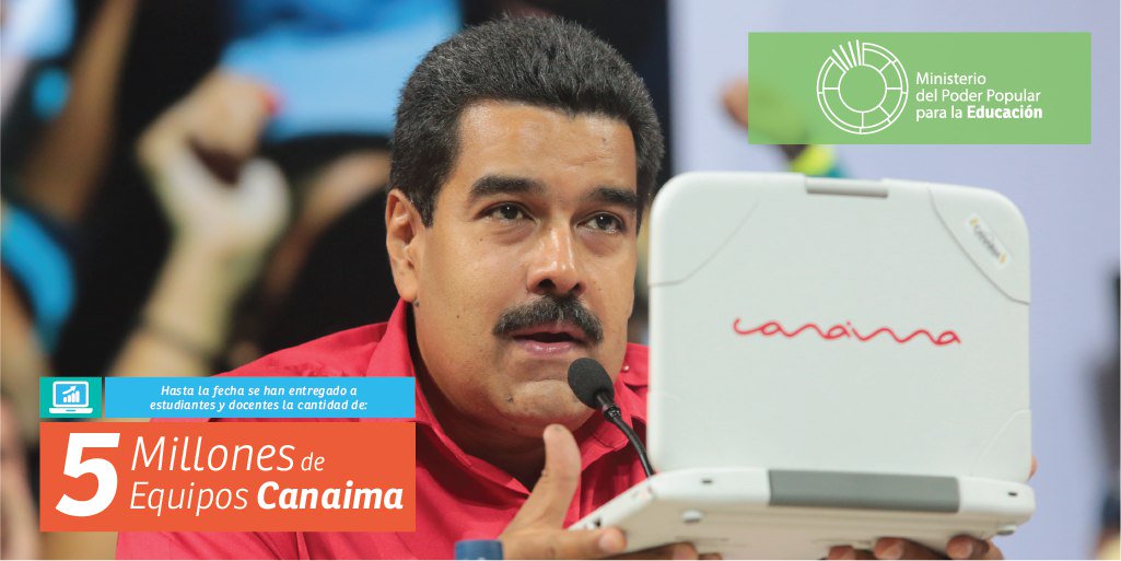 mineducacion_ve's tweet photo. #5MillonesDeCanaimas posee más de 300 centros integrales de atención tecnológica (CIAT) https://t.co/eXFV2nRT1r