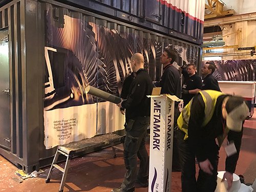 HexGraphicsUK's tweet photo. Rebrand is well underway for @Alstom @AlstomUK @generalelectric Read more on this https://t.co/wc5jMUXBZn #livery #brand https://t.co/Abil8aYB5y