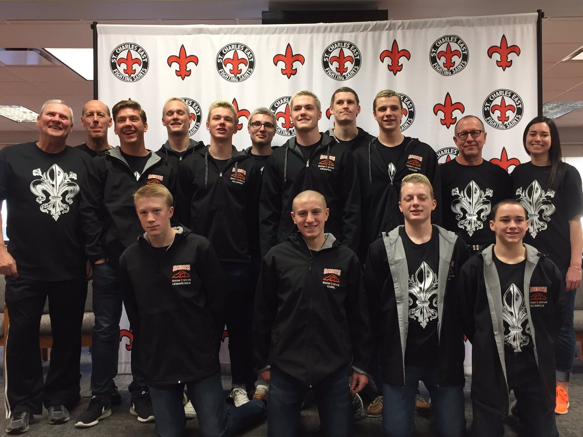 Good luck boys swimming <a href="/IHSAState/">IHSA State</a>. #saintspride
