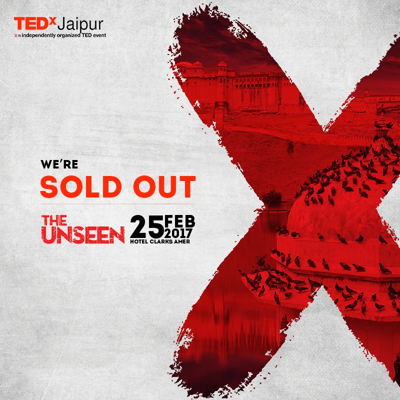 TEDxJaipur's tweet photo. #TEDxJaipur #TheUnseen Looking forward to see you on Saturday! 
Know more about the event, speakers &amp; artists here: https://t.co/erd3vGggGx https://t.co/eylpOsWWkw