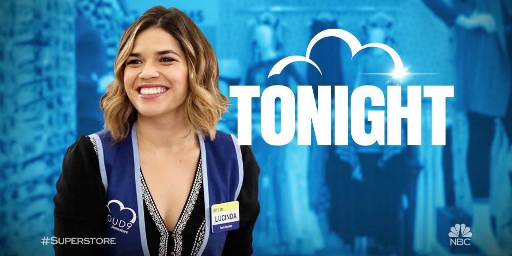 NBCSuperstore's tweet photo. Does the fact that #Superstore is on tonight have anyone else grinning from ear to ear? https://t.co/58pRPcRWQ7