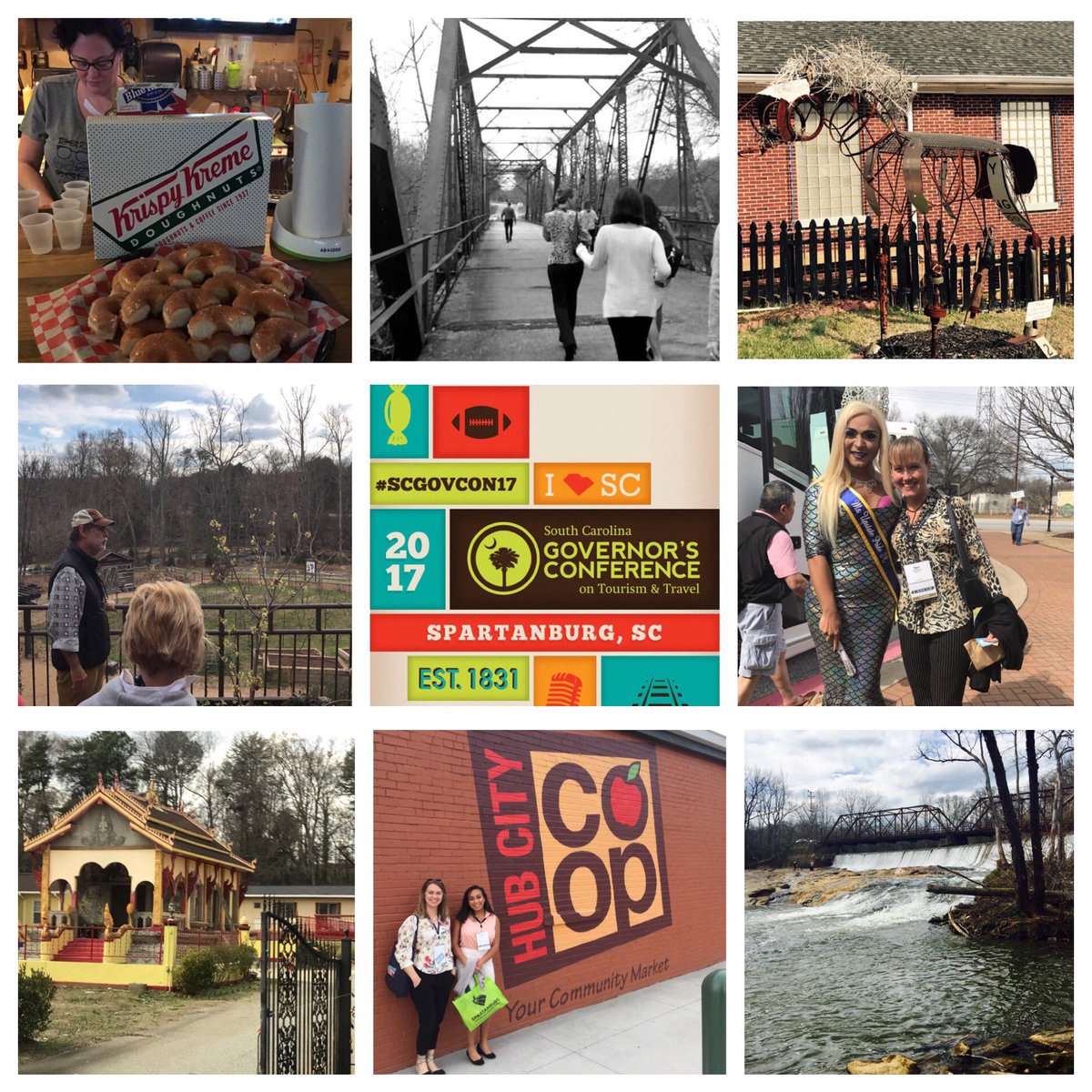 VisitSptbg's tweet photo. Here’s a few snapshot highlights from #SCGovCon17’s Underground Spartanburg tour, exploring the hidden gems of Hub City! #onespartanburg https://t.co/d6zgF6y0ba