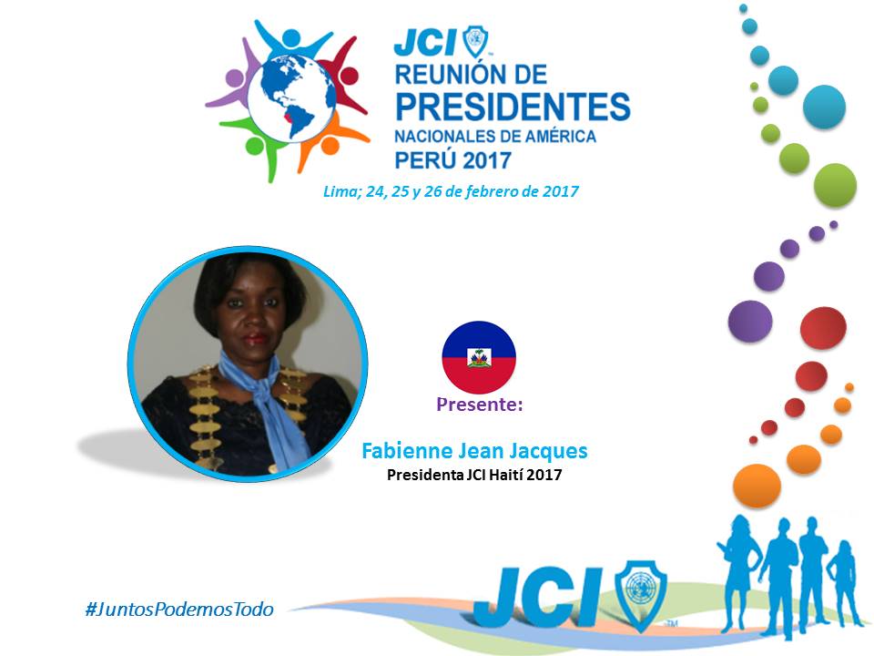 jciperu's tweet photo. Presidenta Nacional #JCI Haiti estará presente en el #RPN #JuntosPodemosTodo https://t.co/ZXLI1wMWTd