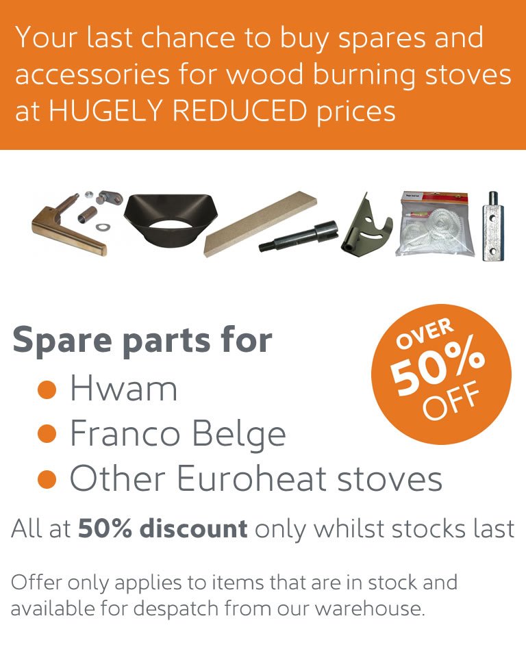 50% off all spares and accessories NOW