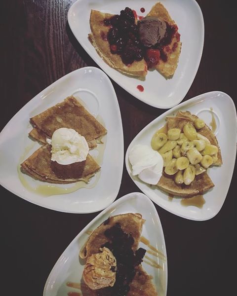With Storm Doris keeping people tucked up at home, we're 'test driving' next week's Pancake Day menu. Check out our sweet treats. Only £2.95