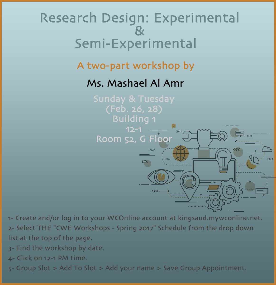 CWE_ksu's tweet photo. 📣📣#Eng307 students! 
Register now and learn key aspects of research design💫
 
Check out the poster for a detailed information.
      👇👇👇👇 https://t.co/YDvJvJoE6E