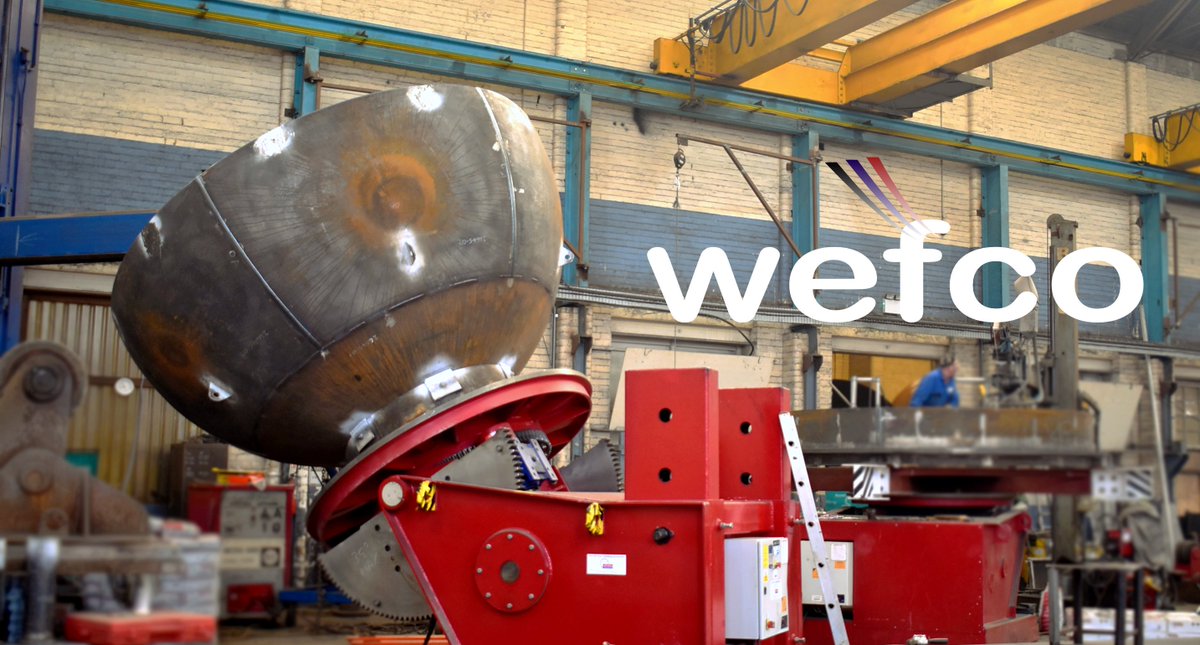 A unique look at a near complete #refining #kettle being #manipulated to complete the internal #welding process. #wefco