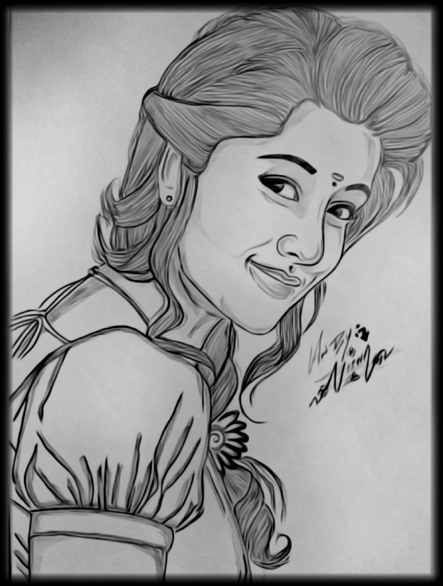How to draw Nayanthara ( Part-I)//Grid method step by step for beginners -  YouTube