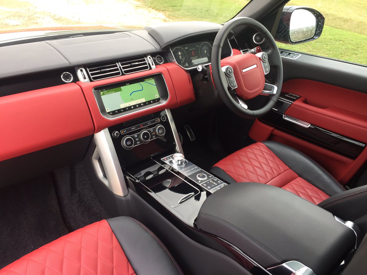 keithwrjones's tweet photo. Are your eyes ready for this @LandRover_UK Range Rover SVAutobiography's interior?
#MoreRedPlease https://t.co/gPoIIiSKLy