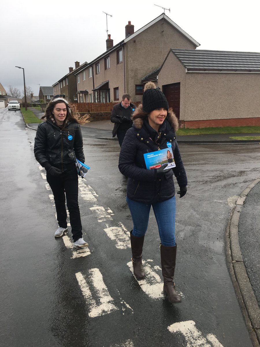 Out campaigning in Seascale on the final day. Reminding voters about my six point plan for Copeland. TH