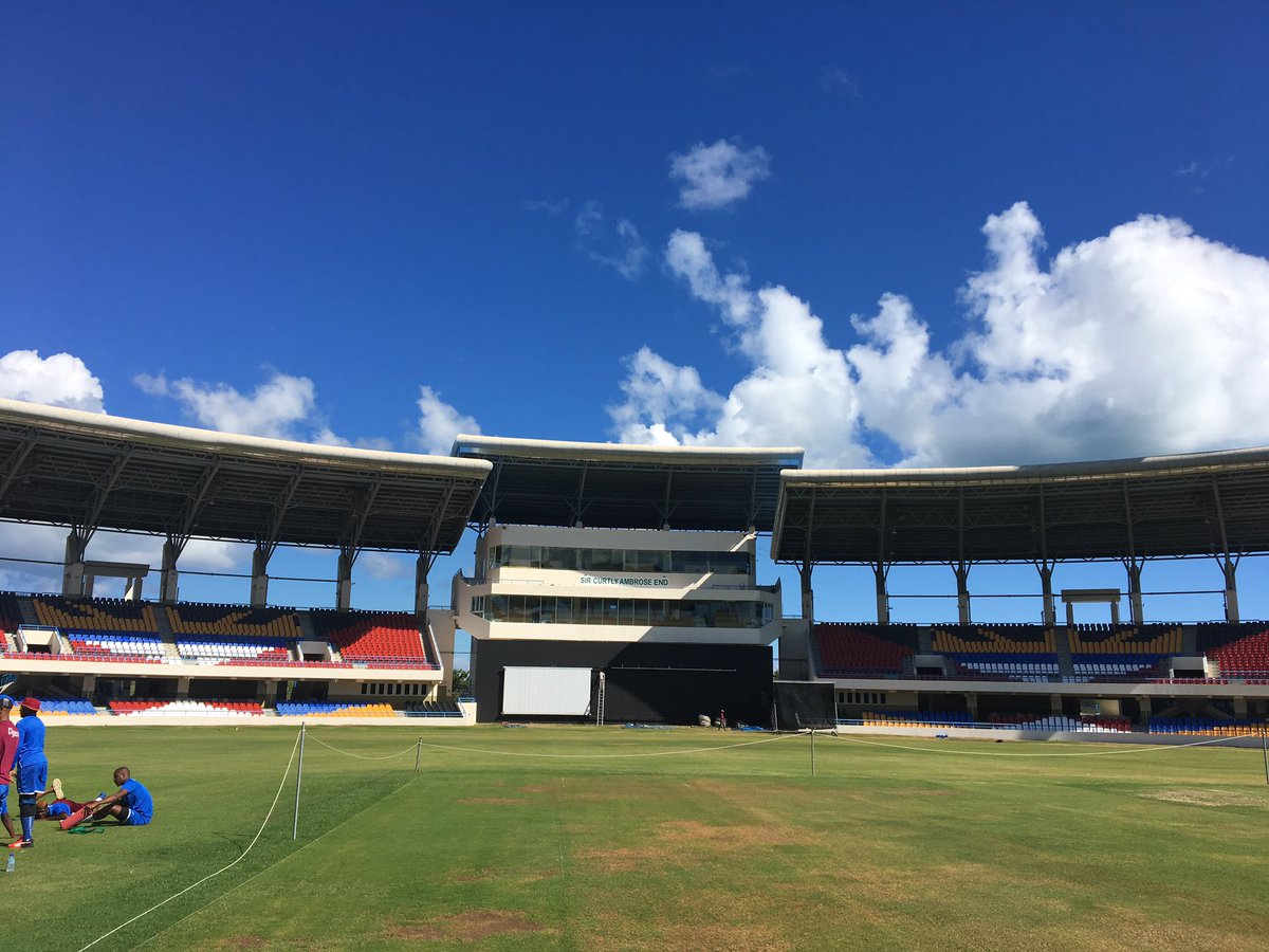 windiescricket's tweet photo. Welcome to Antigua. We're here today at Sir Viv Richards Stadium as Windies prepare for the England ODI series. https://t.co/NkZj8J77oq