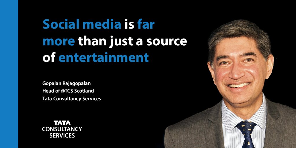 TCS_UKI's tweet photo. Gopalan Rajagopalan, Head of @TCS Scotland on how social media is used to develop job prospects: https://t.co/RsiI7Dq96Q #GenerationDirect https://t.co/F8K605BAE3
