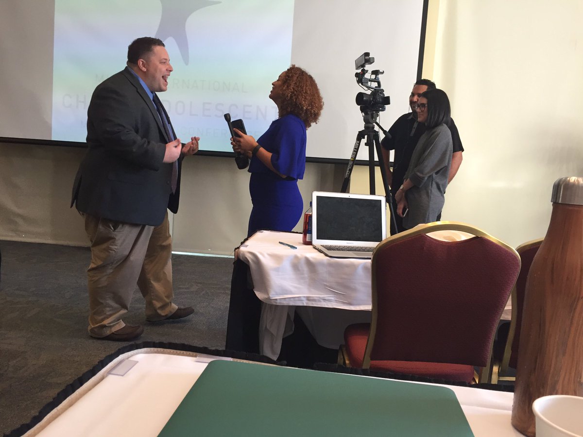 Conference Chair, Dr. Jon Comer, talking #MICAMH17