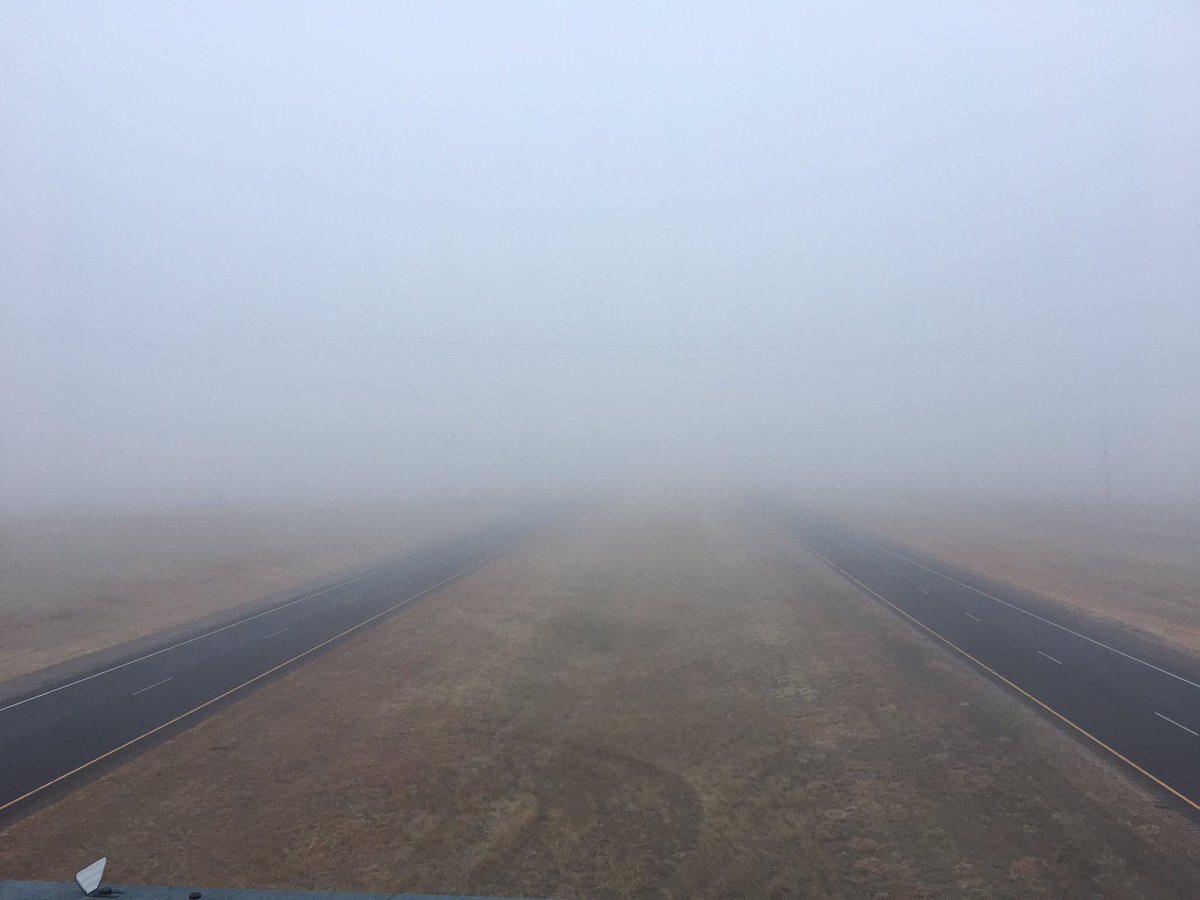 Limited visibility on I70 this morning. #fog #cowx #roadconditions