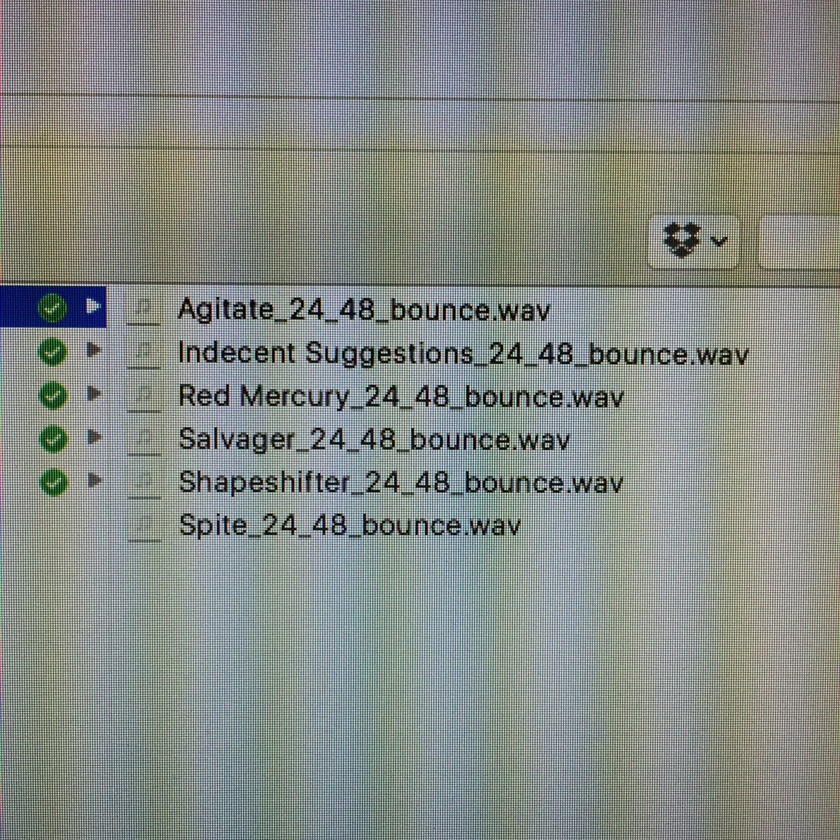 Done mixing! New songs sent to mastering.